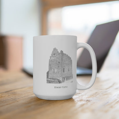 Gloss White Mug 15 oz. - Athenry Castle