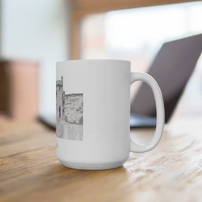 Gloss White Mug 15 oz. - Clifden Castle