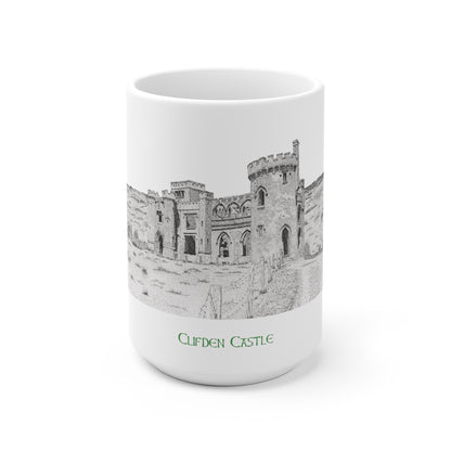 Gloss White Mug 15 oz. - Clifden Castle