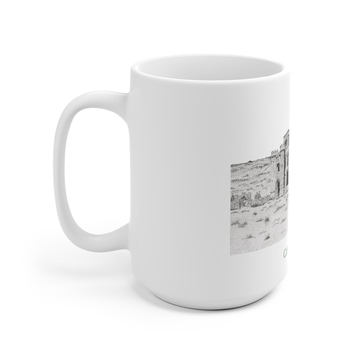 Gloss White Mug 15 oz. - Clifden Castle