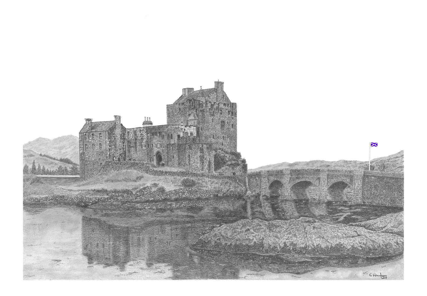 Awe of the Highlands - Eilean Donan Castle (Original)