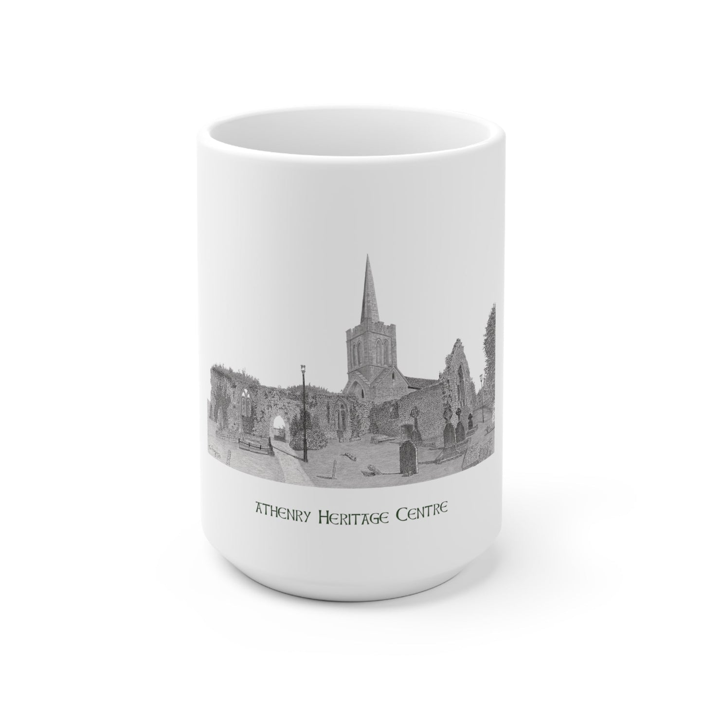 Gloss White Mug 15 oz. - Heritage Centre